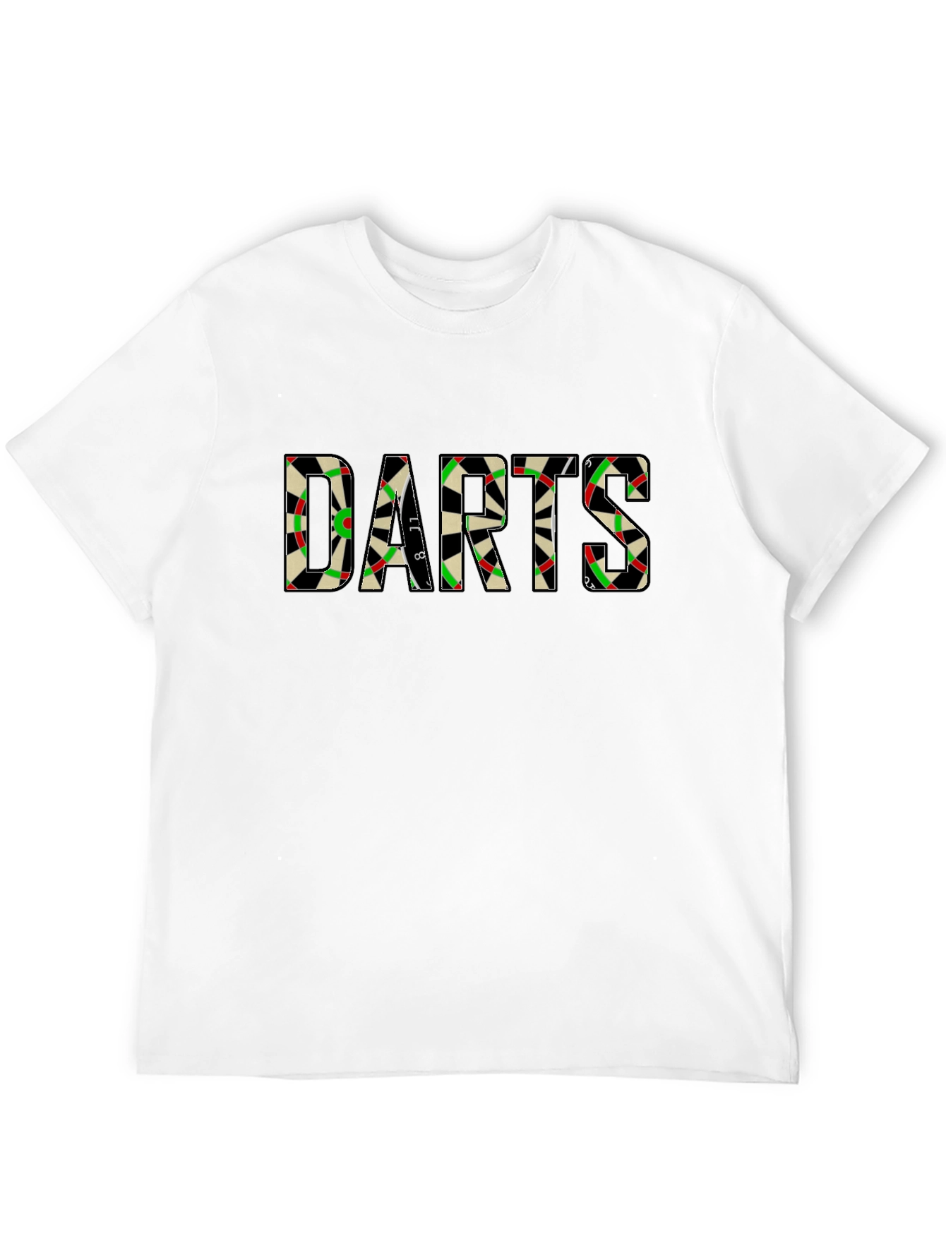 Darts Graphic Tee - Classic Dartboard Design