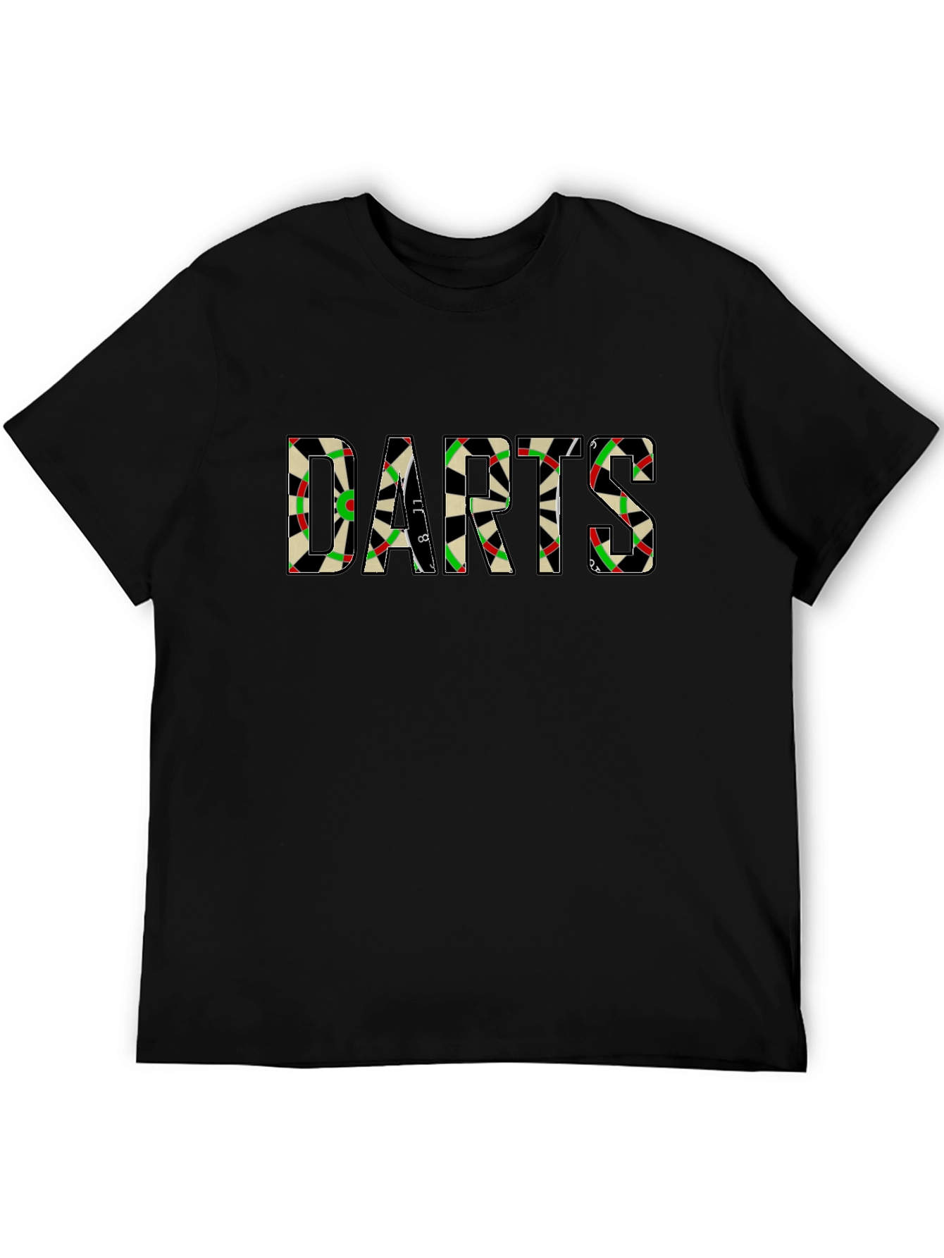 Darts Graphic Tee - Classic Dartboard Design