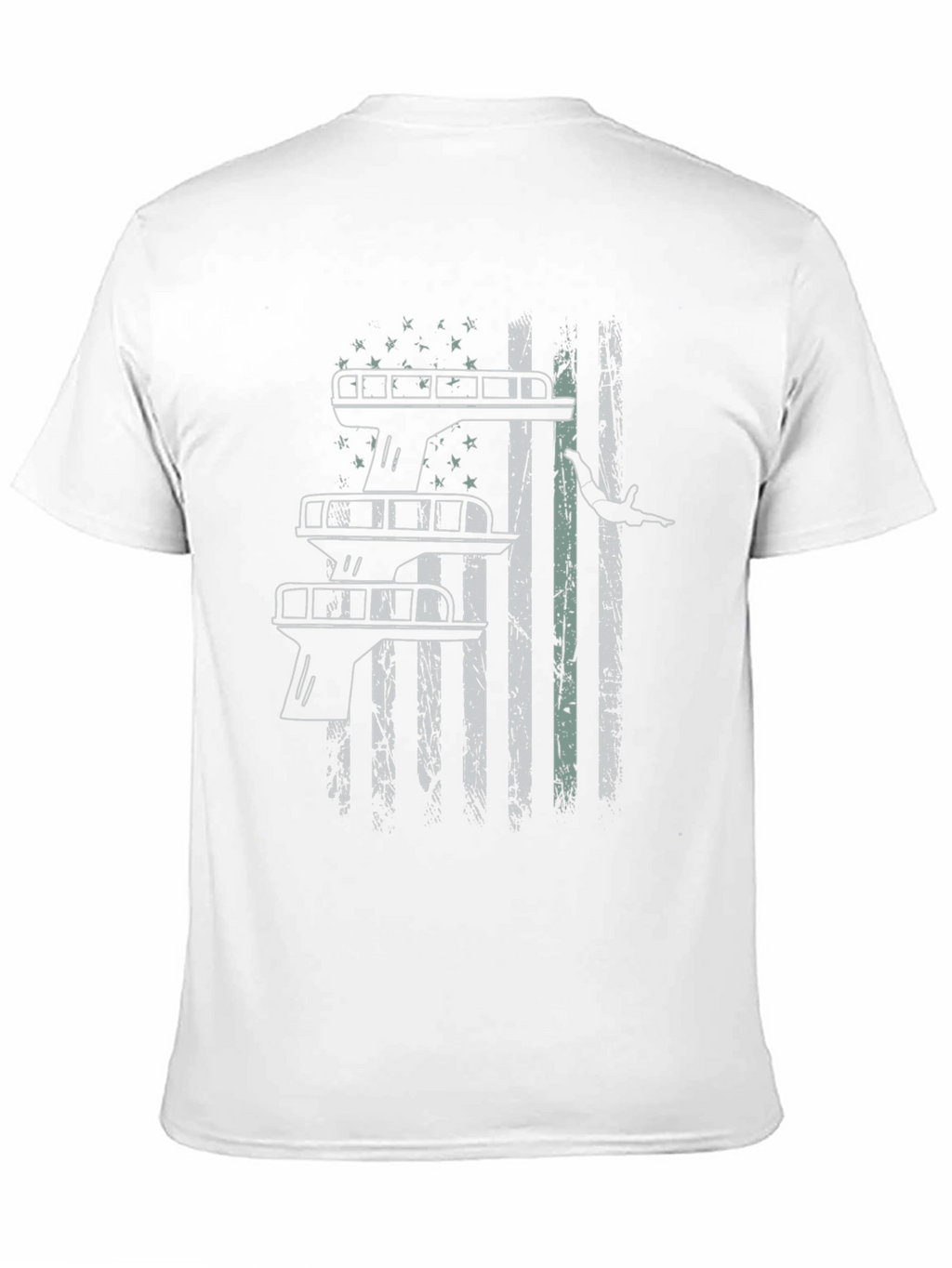 Diver American Flag Graphic T-Shirt