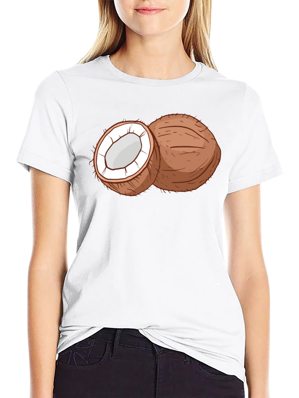 Coconut Graphic Tee - Tropical Fruit T-Shirt