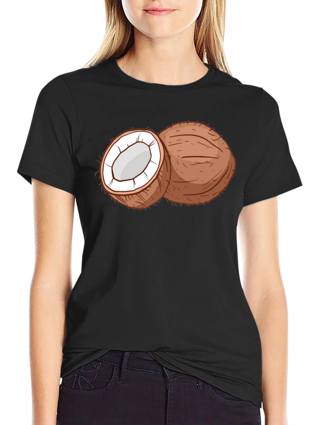 Coconut Graphic Tee - Tropical Fruit T-Shirt