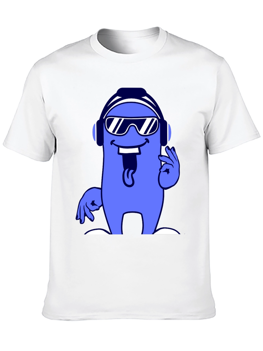 Cool Cartoon Character Graphic Tee - Black