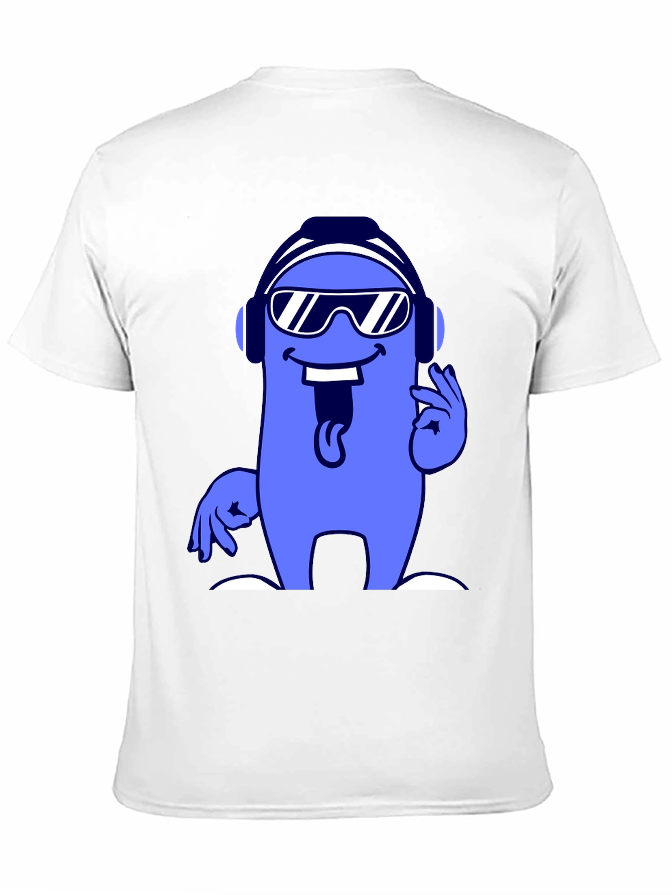 Cool Cartoon Character Graphic Tee - Black