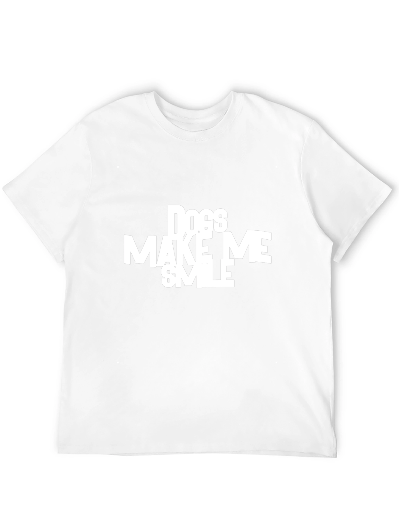 Dogs Make Me Smile Black Graphic Tee