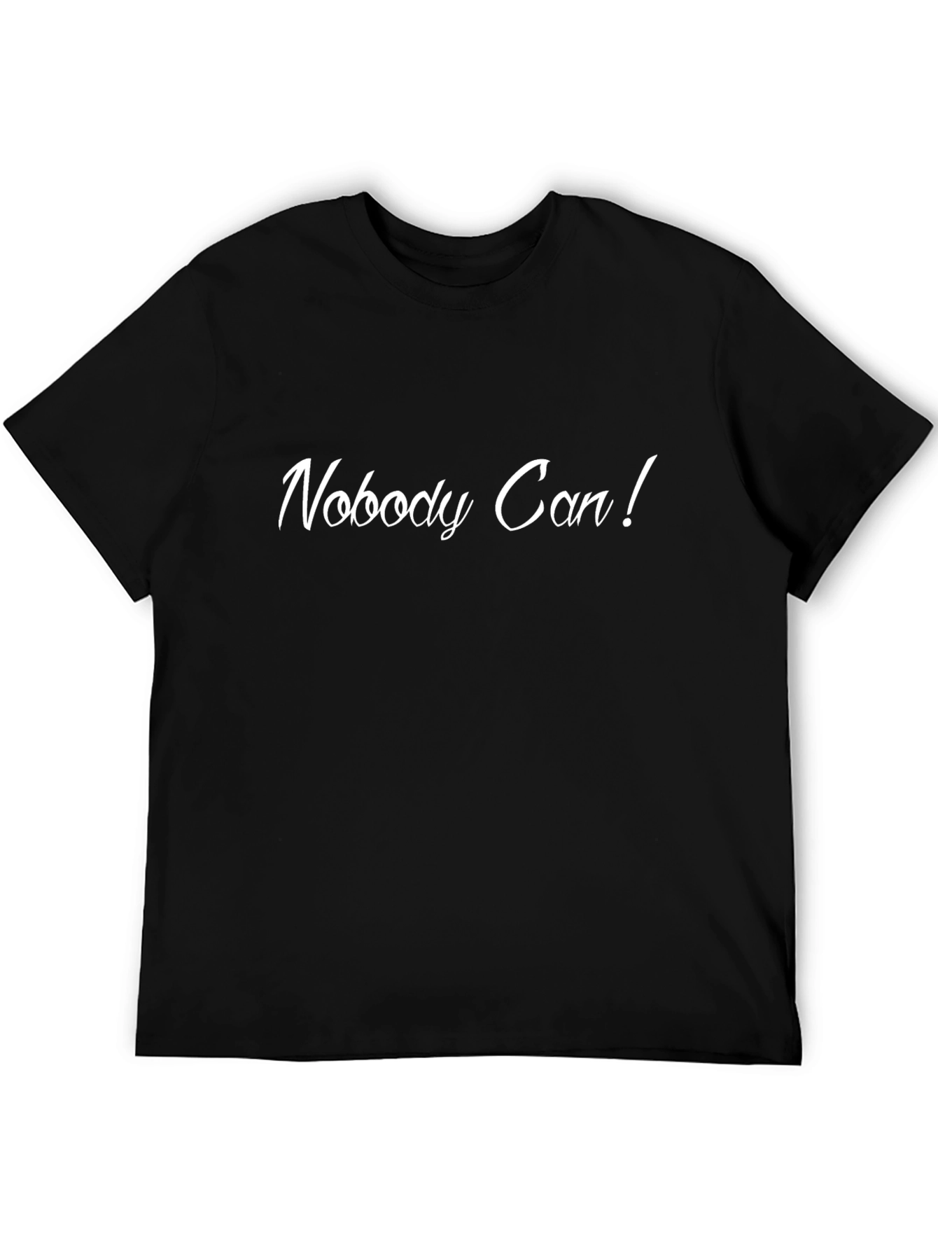 Nobody Can! Black Graphic Tee Shirt