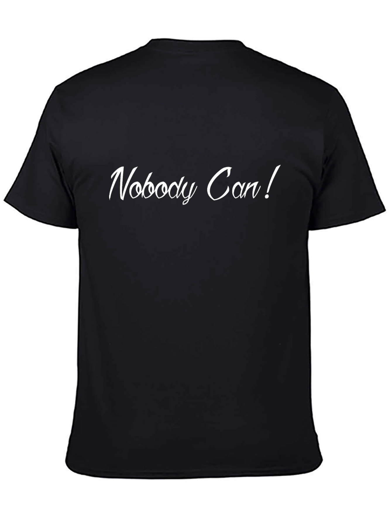 Nobody Can! Black Graphic Tee Shirt
