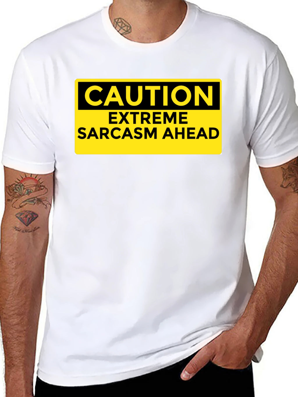 Caution Extreme Sarcasm Ahead Graphic T-Shirt