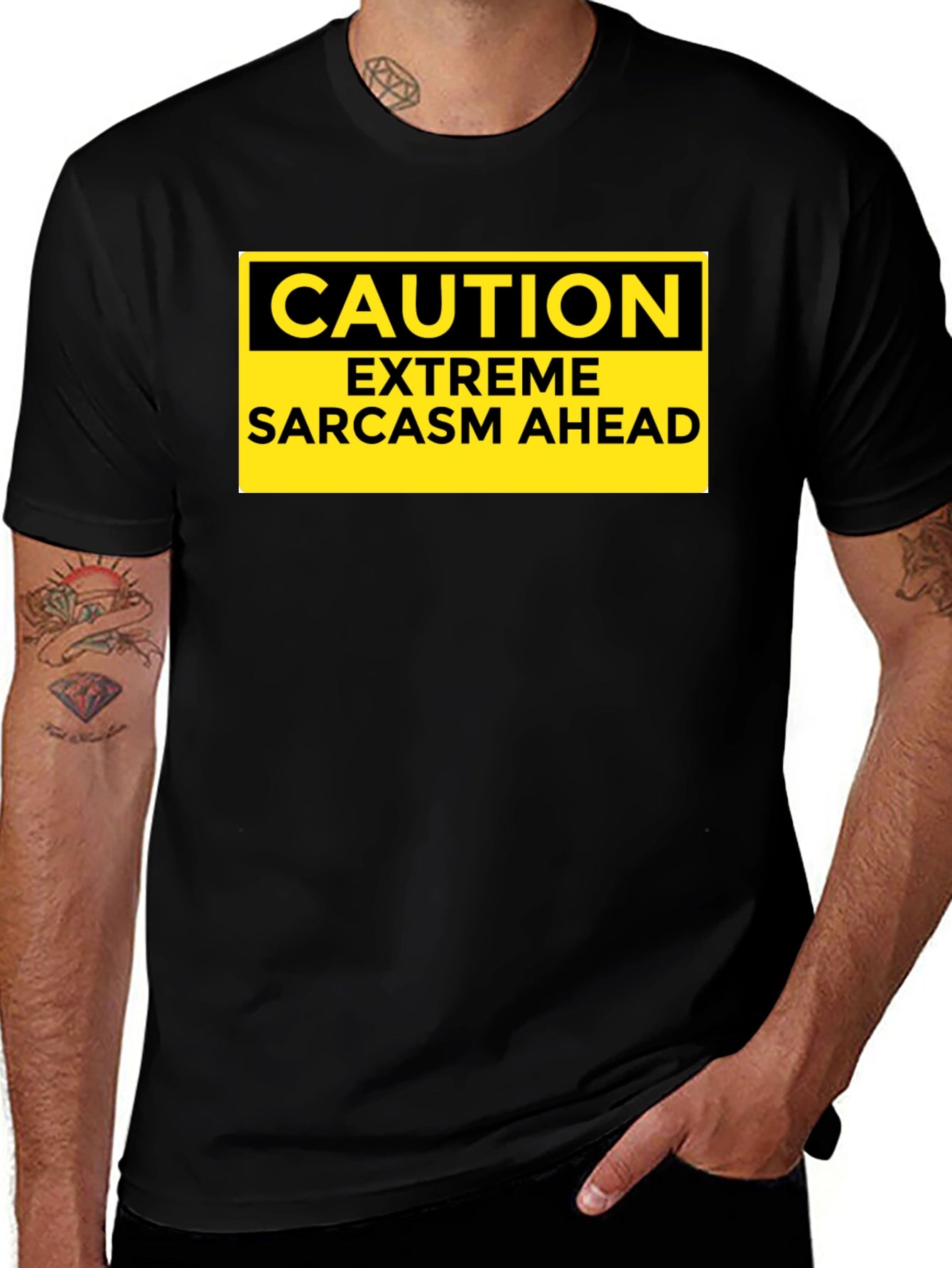 Caution Extreme Sarcasm Ahead Graphic T-Shirt