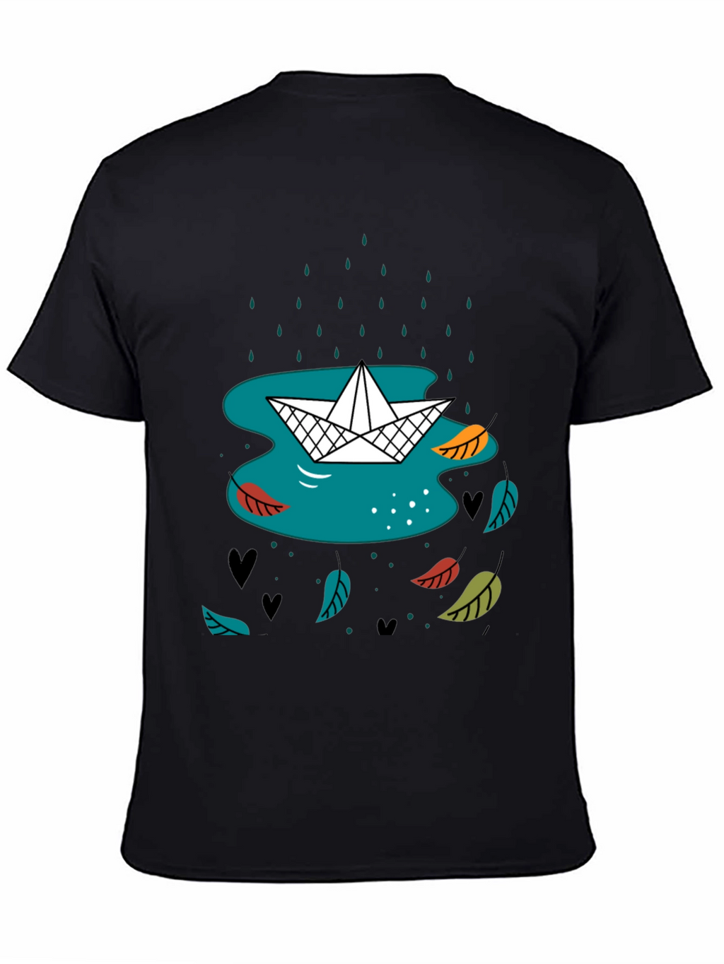 Paper Boat in Rain Graphic Tee