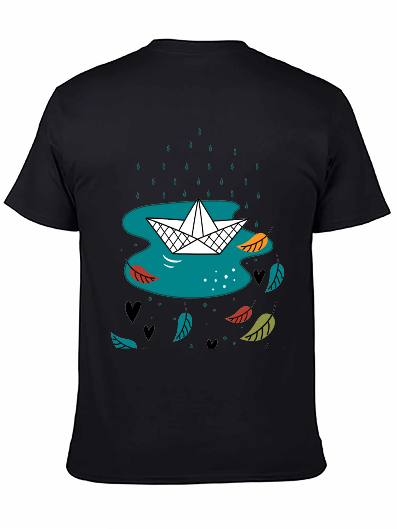 Paper Boat in Rain Graphic Tee