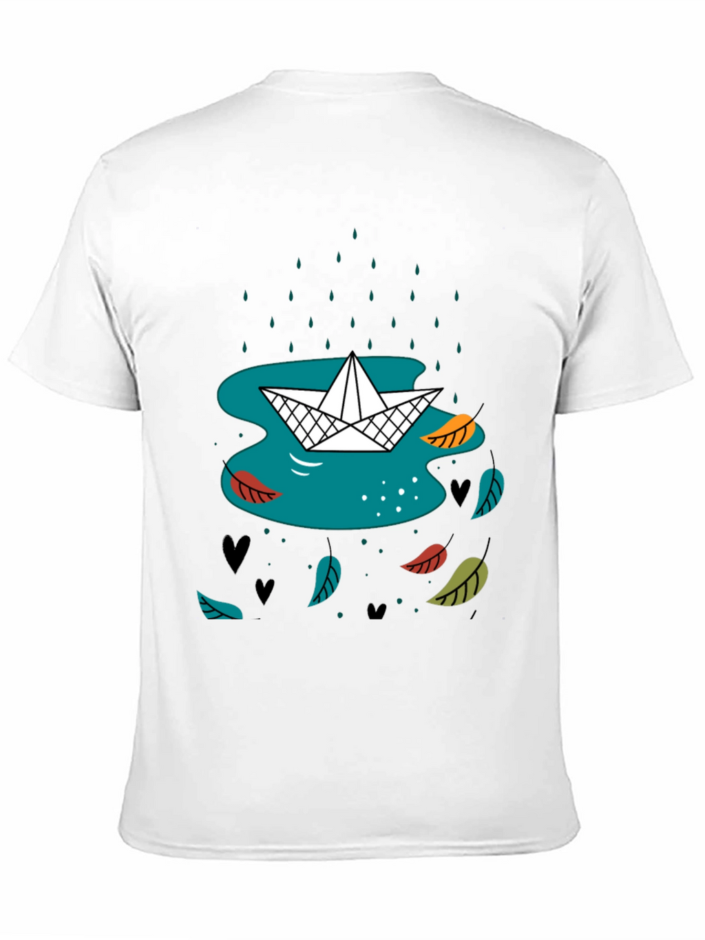 Paper Boat in Rain Graphic Tee