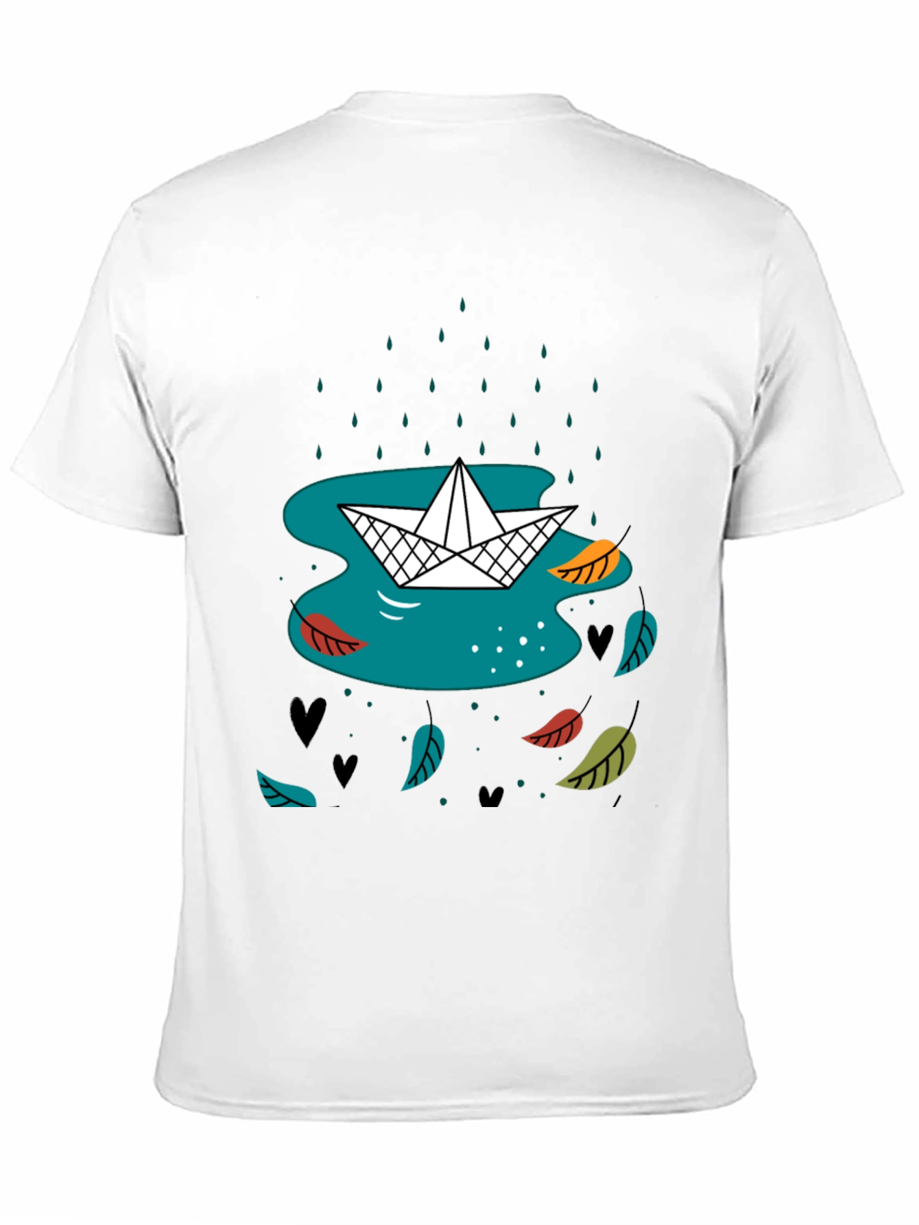 Paper Boat in Rain Graphic Tee