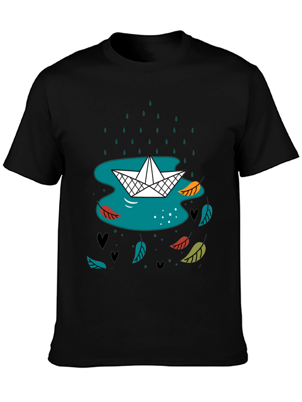 Paper Boat in Rain Graphic Tee