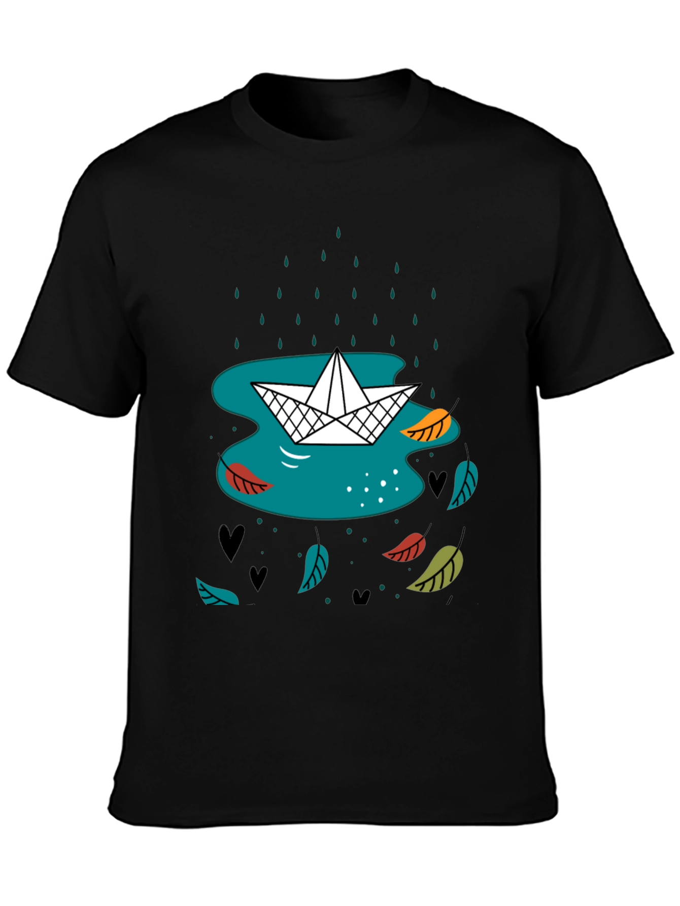 Paper Boat in Rain Graphic Tee