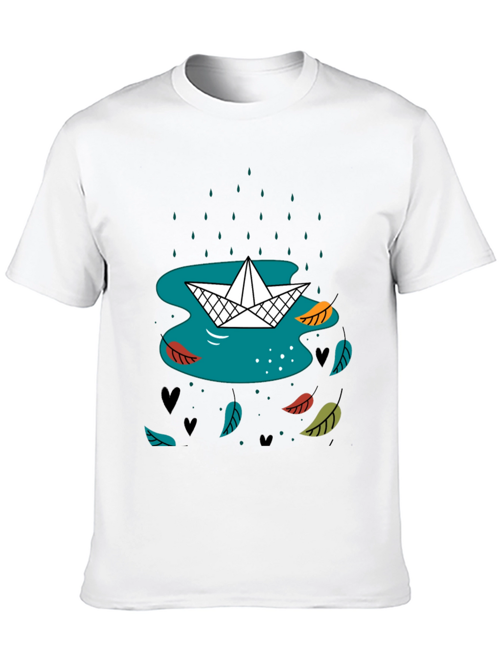 Paper Boat in Rain Graphic Tee