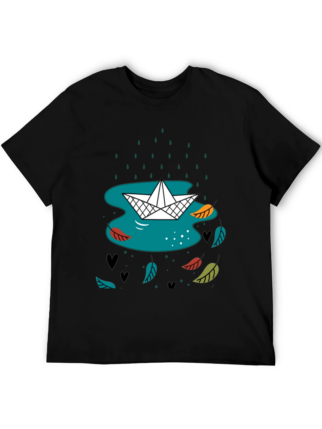 Paper Boat in Rain Graphic Tee