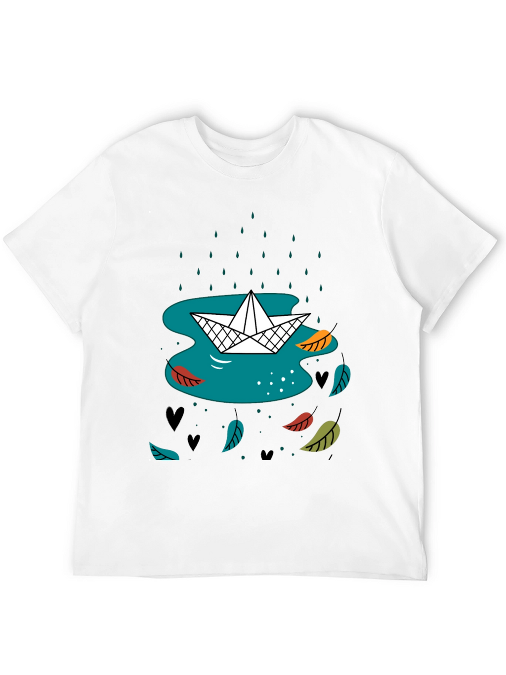 Paper Boat in Rain Graphic Tee