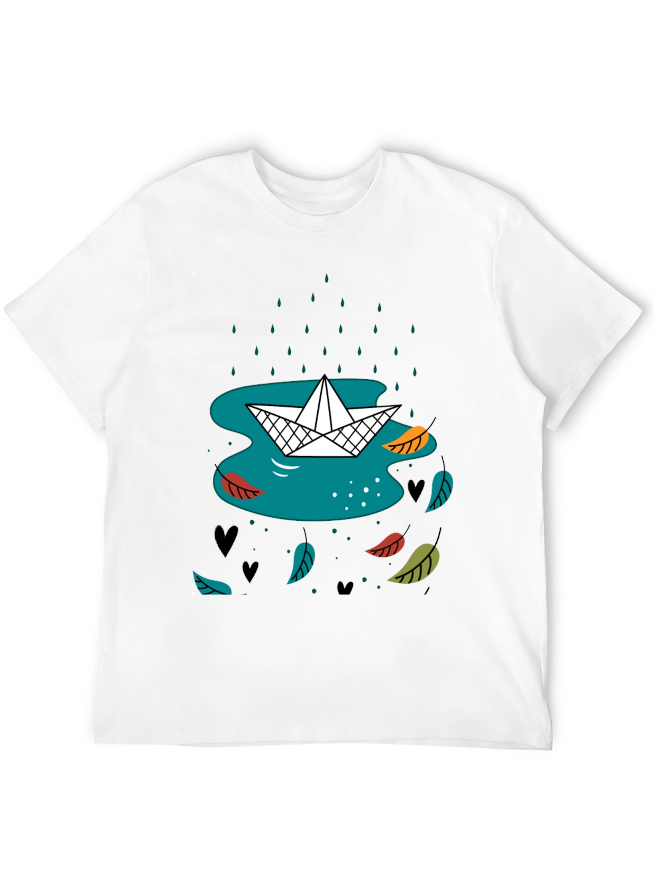 Paper Boat in Rain Graphic Tee