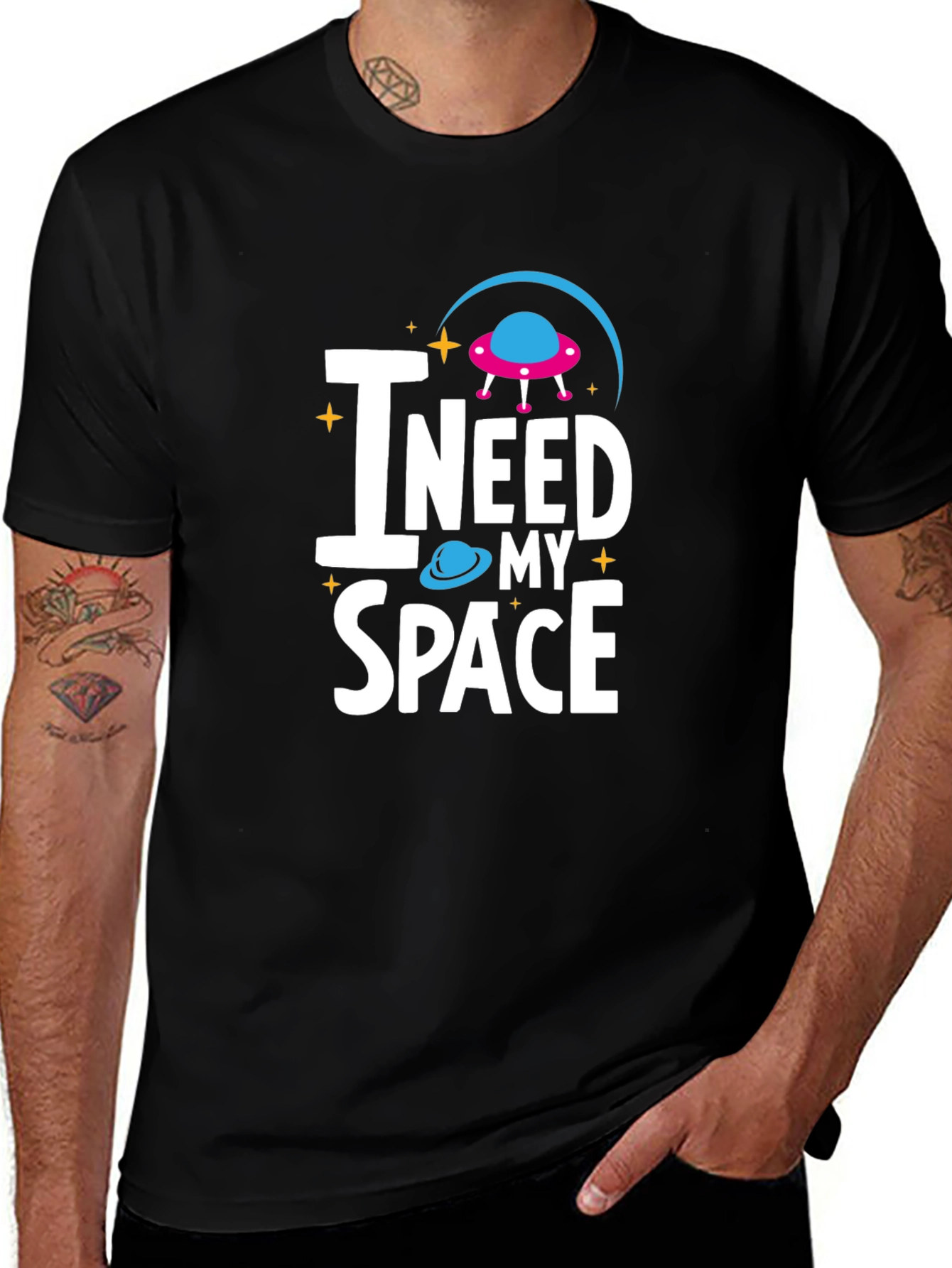 I Need My Space Graphic Tee - Comfortable Cotton Blend