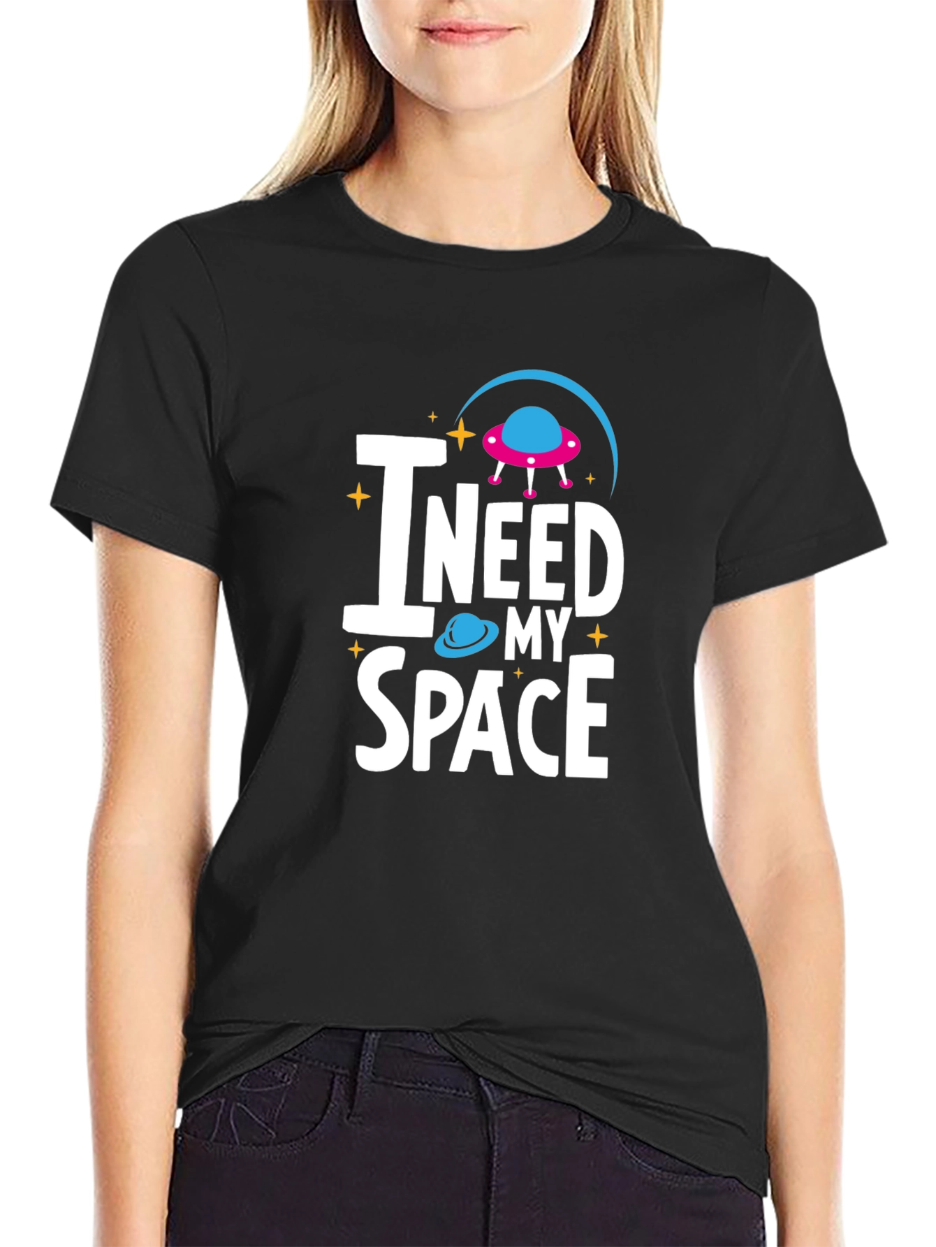 I Need My Space Graphic Tee - Comfortable Cotton Blend