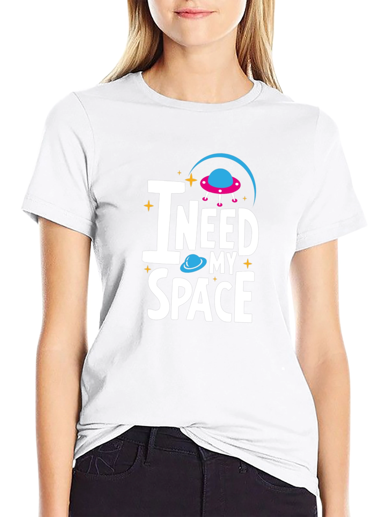 I Need My Space Graphic Tee - Comfortable Cotton Blend