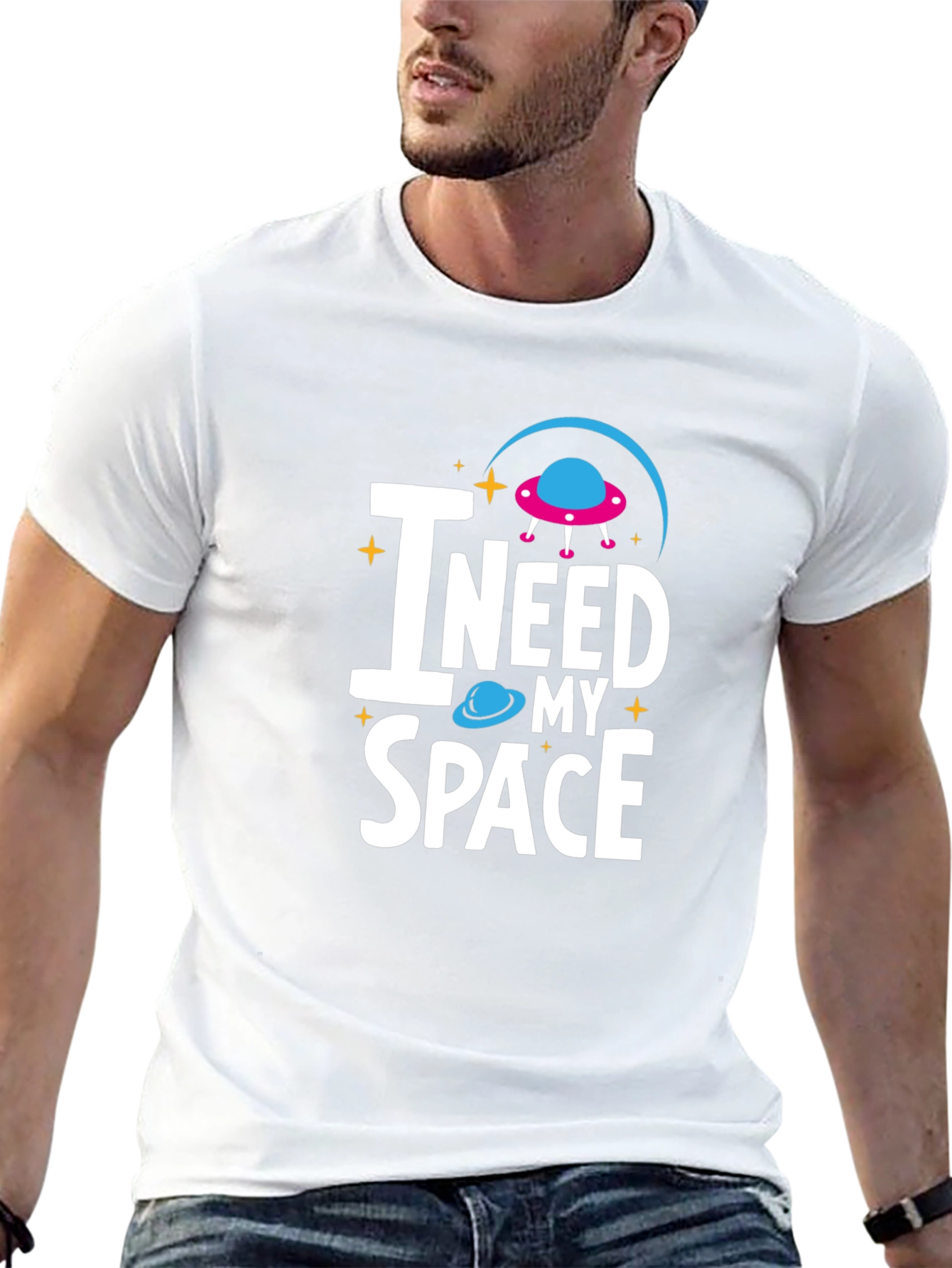 I Need My Space Graphic Tee - Comfortable Cotton Blend