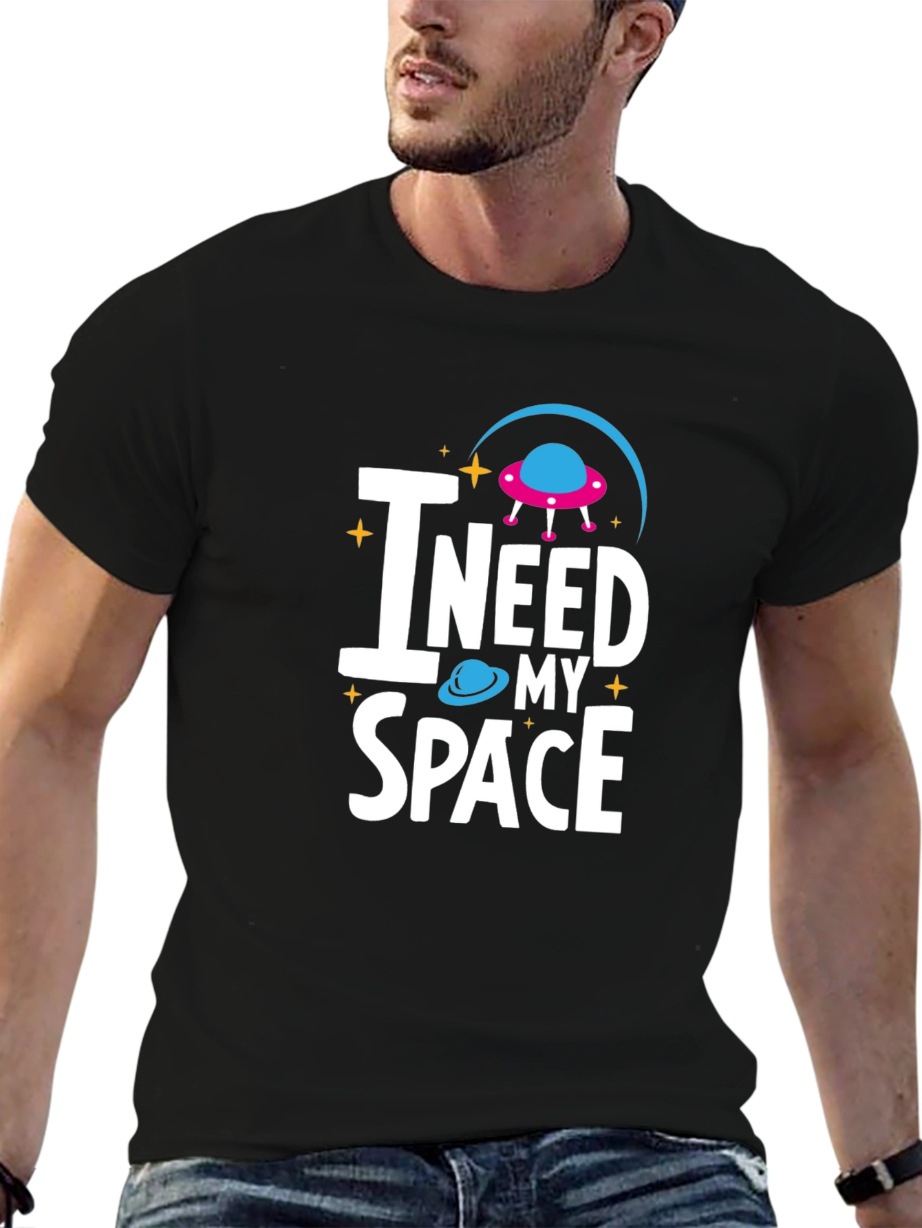 I Need My Space Graphic Tee - Comfortable Cotton Blend