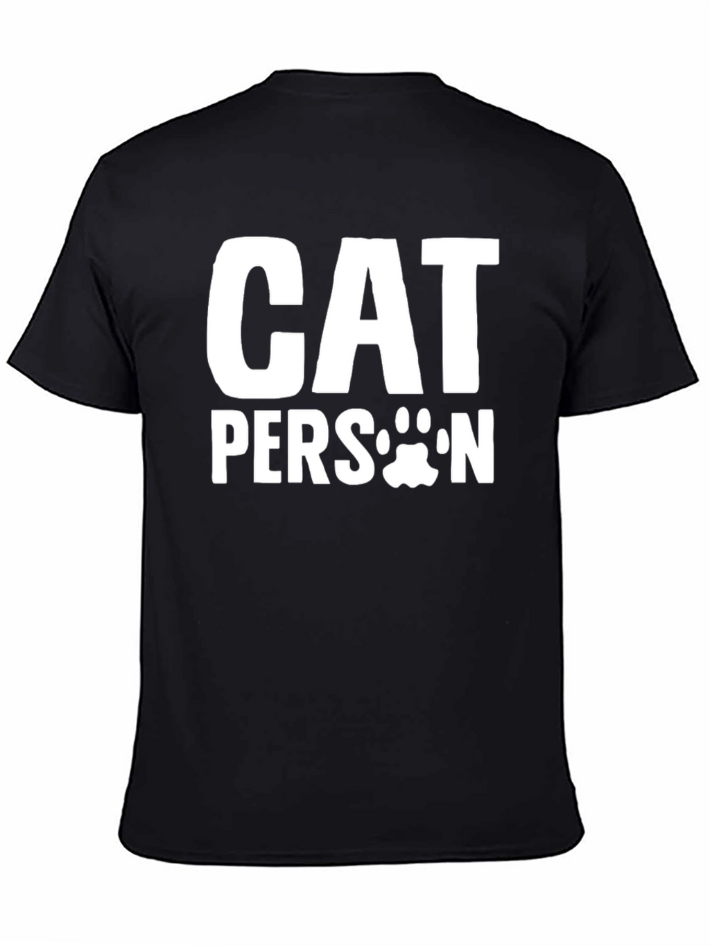 Cat Person T-Shirt - Unisex Black Tee