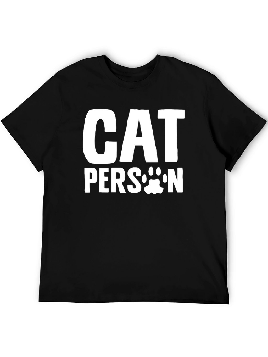 Cat Person T-Shirt - Unisex Black Tee