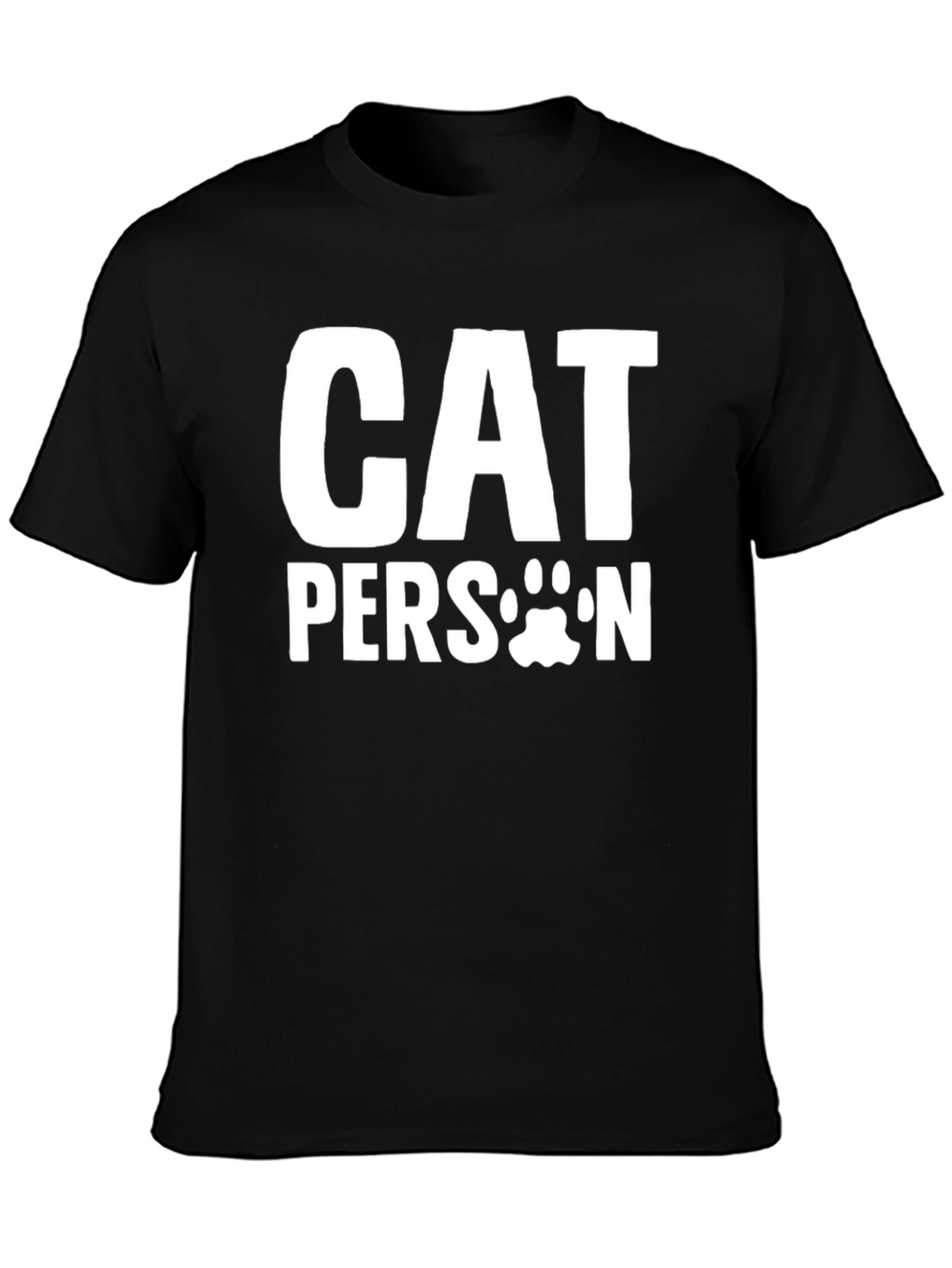 Cat Person T-Shirt - Unisex Black Tee