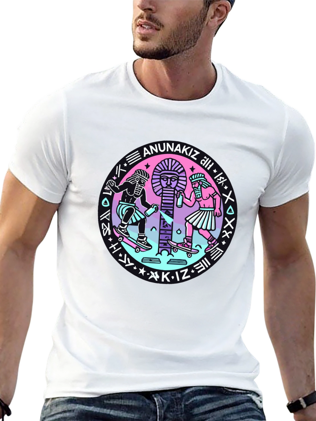 Anunakiz Graphic Tee - Black