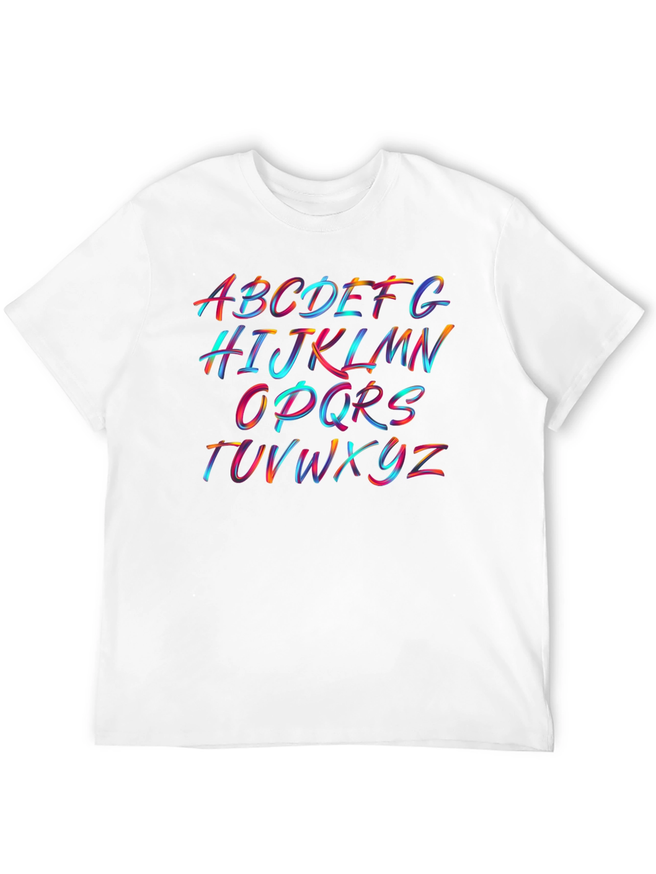 Colorful Alphabet Brushstroke T-Shirt