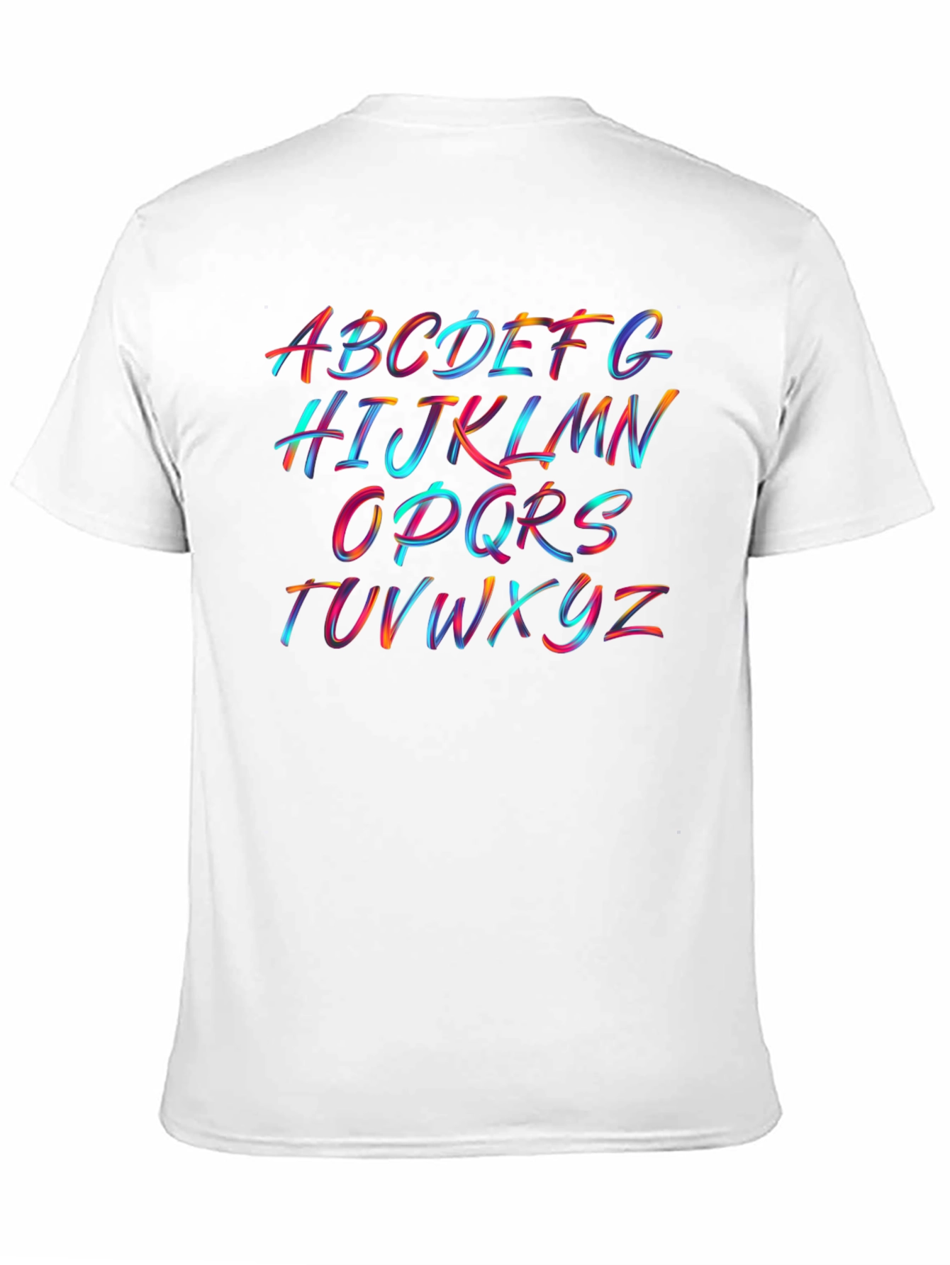 Colorful Alphabet Brushstroke T-Shirt