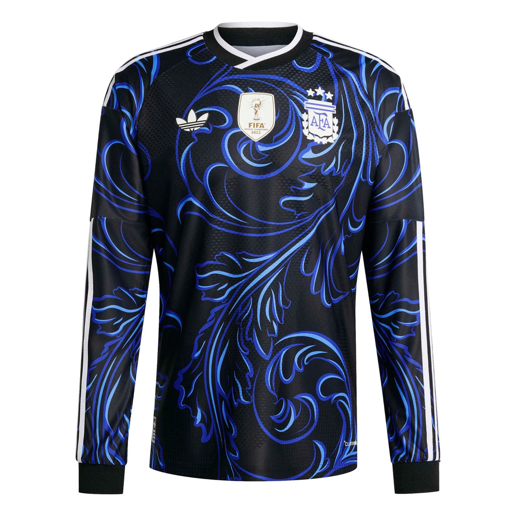 2026 Argentina Men's Authentic Away Long-Sleeve Soccer Jersey （Custom）