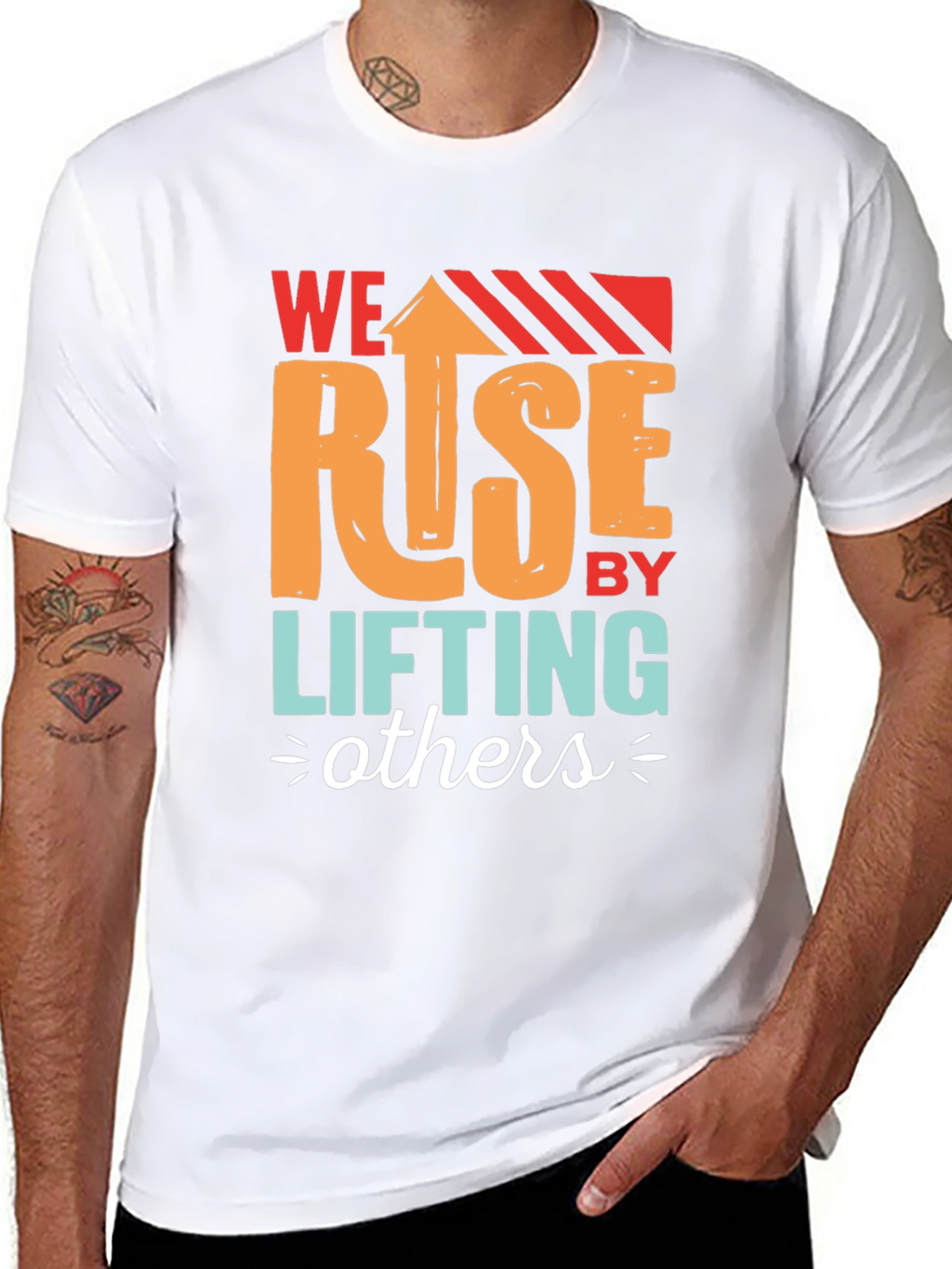 We Rise by Lifting Others Graphic T-Shirt
