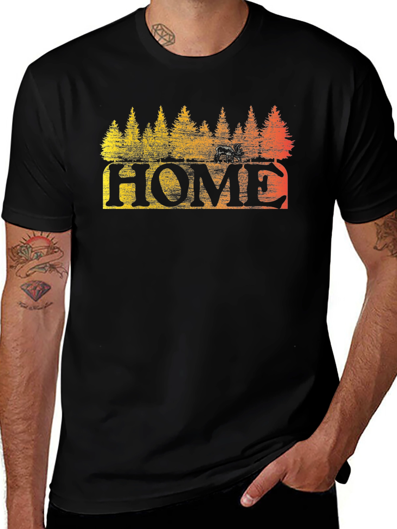 Home Forest Graphic Tee - Black