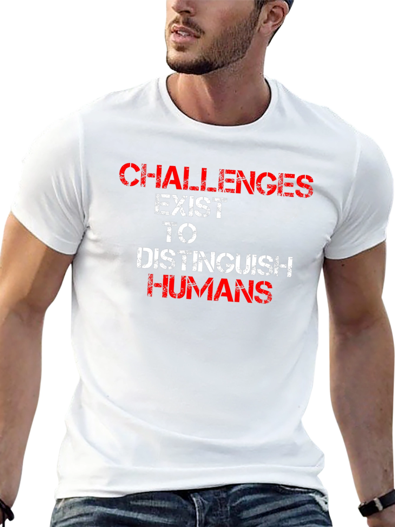 Challenges Distinguish Humans Graphic T-Shirt