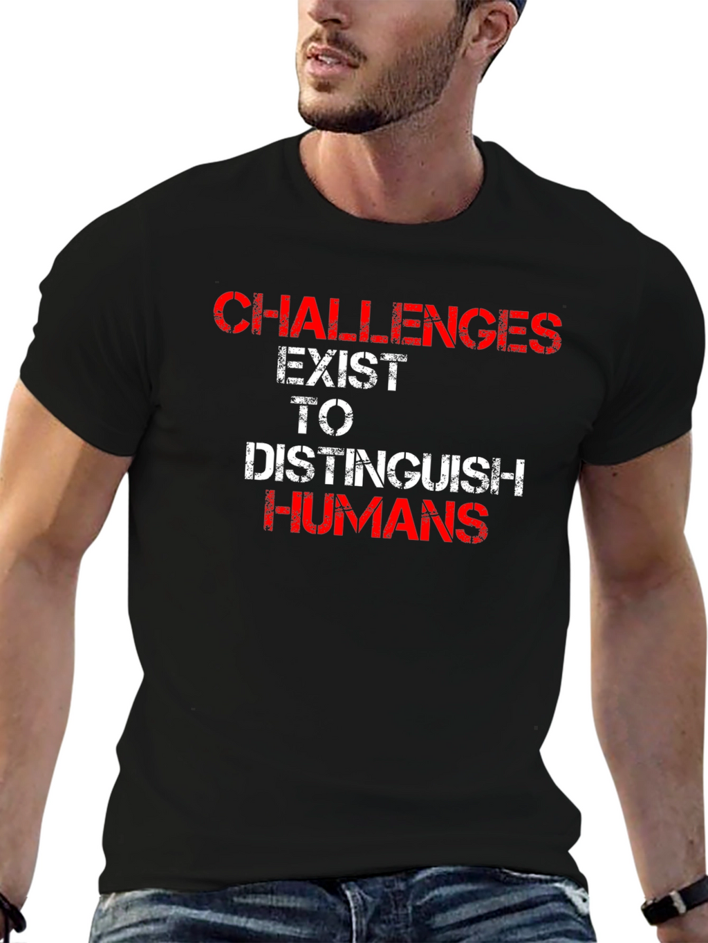 Challenges Distinguish Humans Graphic T-Shirt