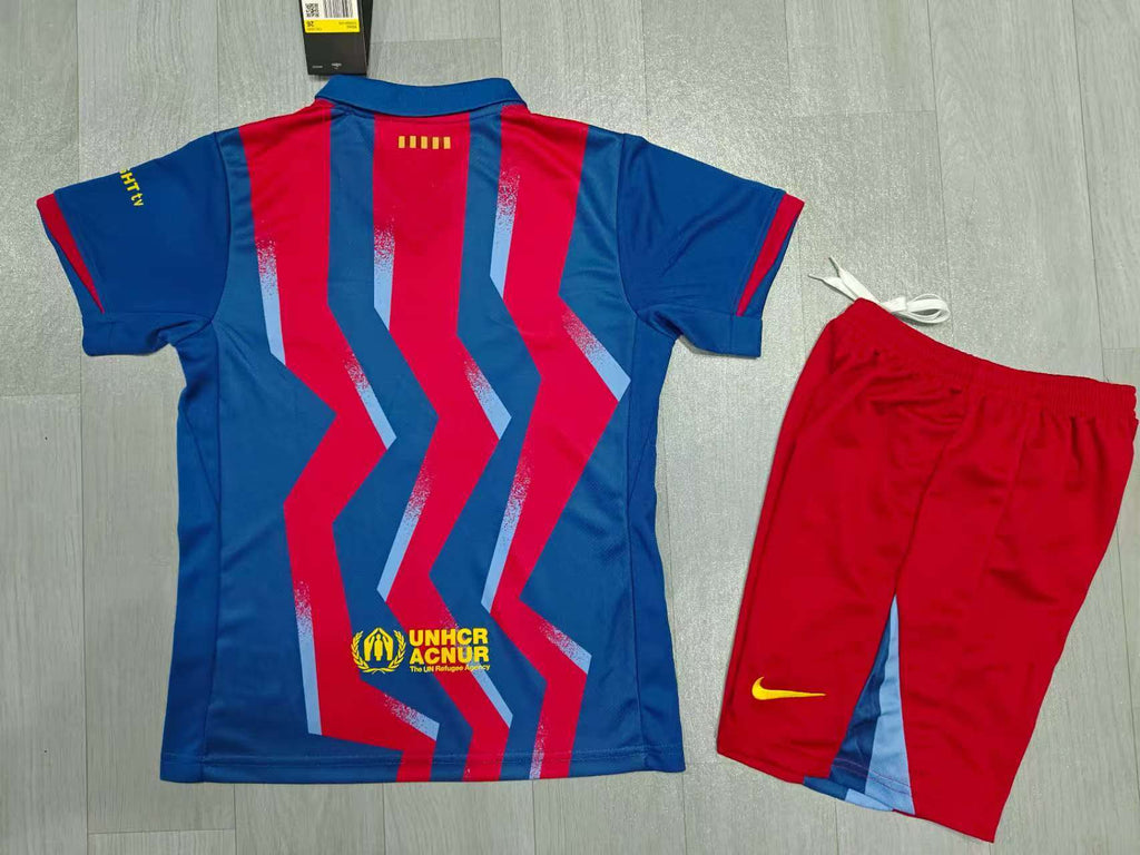 KIDS Barcelona   Kit – Blaugrana Wave Pattern