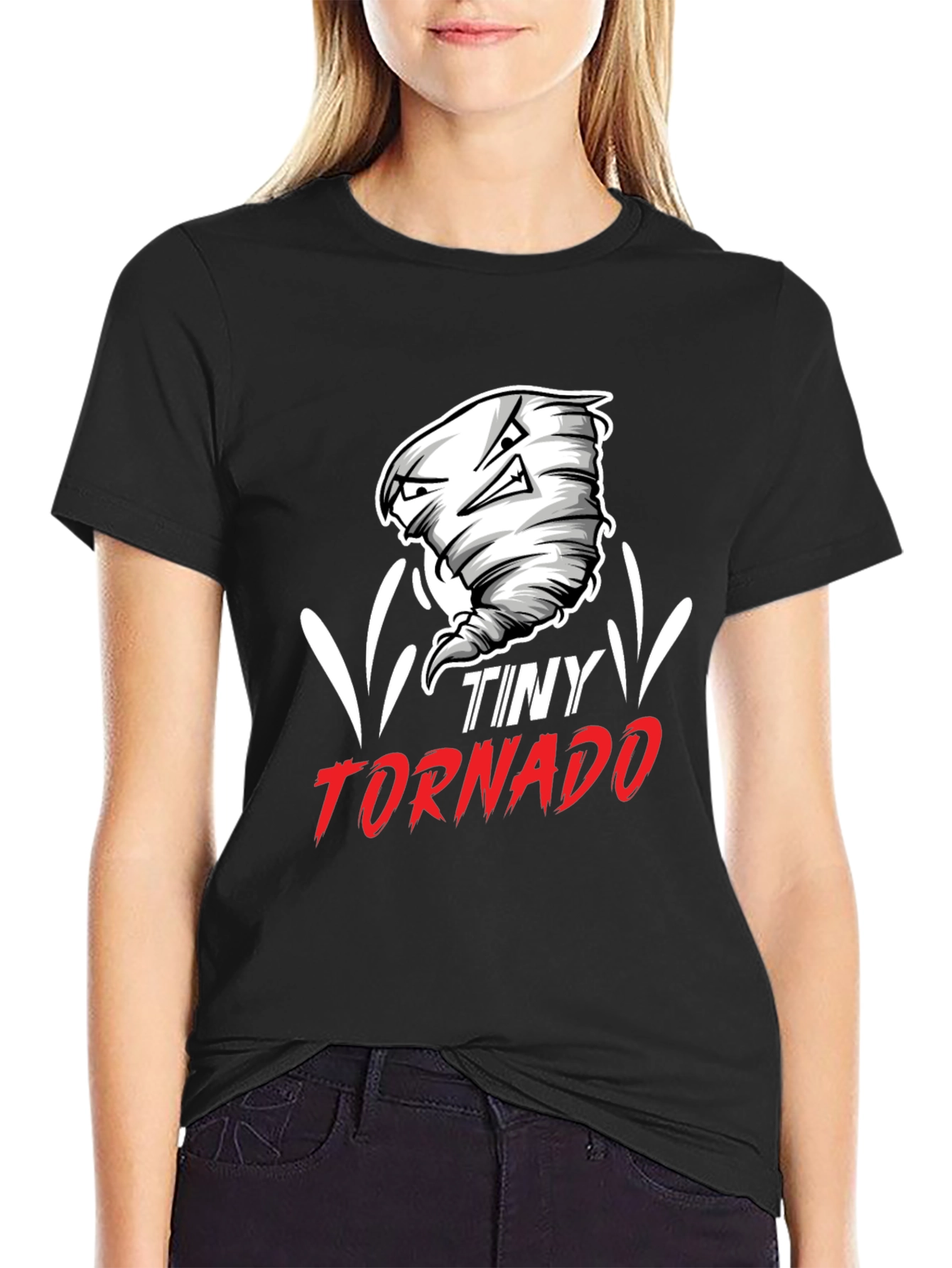 Tiny Tornado Graphic T-Shirt - Black
