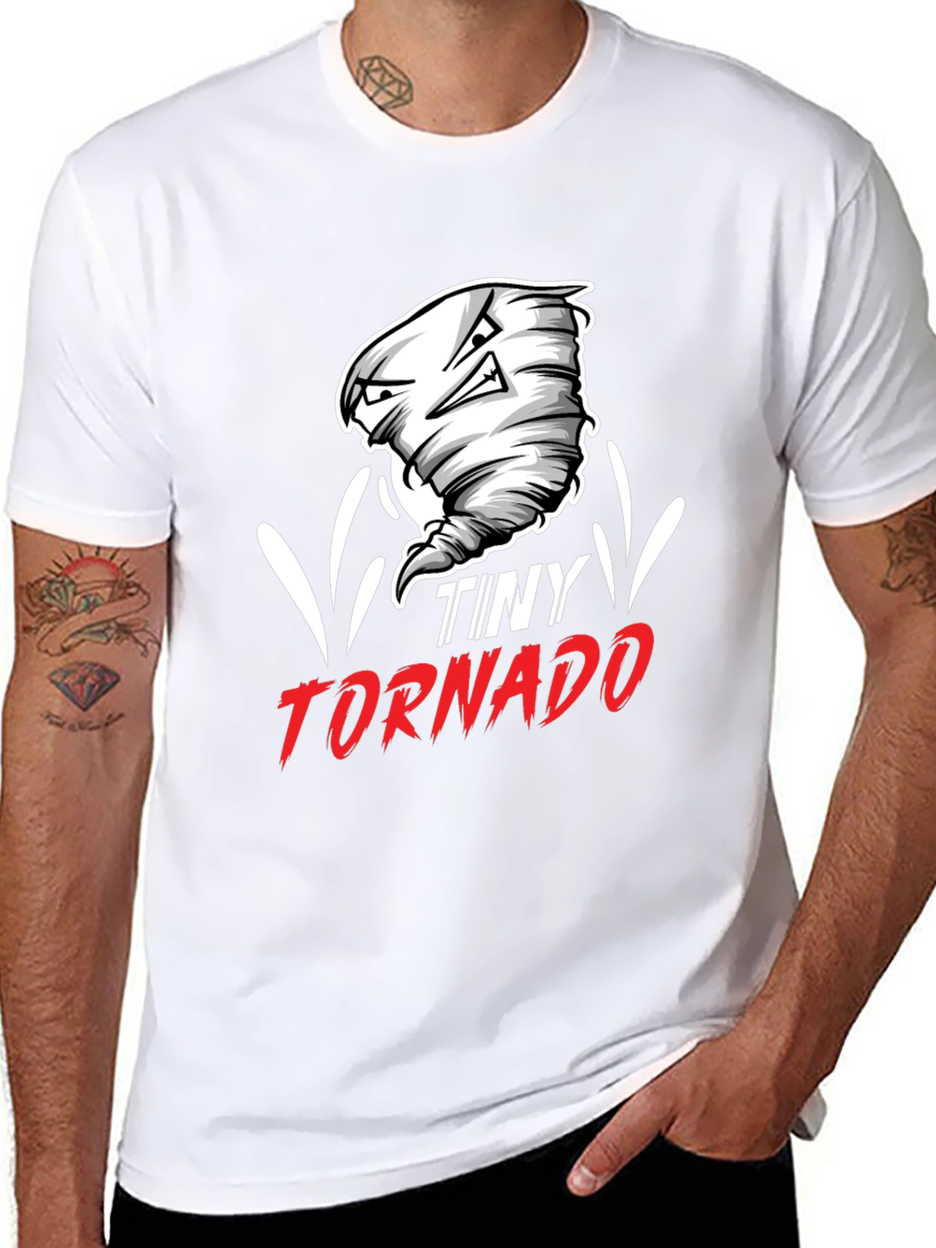 Tiny Tornado Graphic T-Shirt - Black