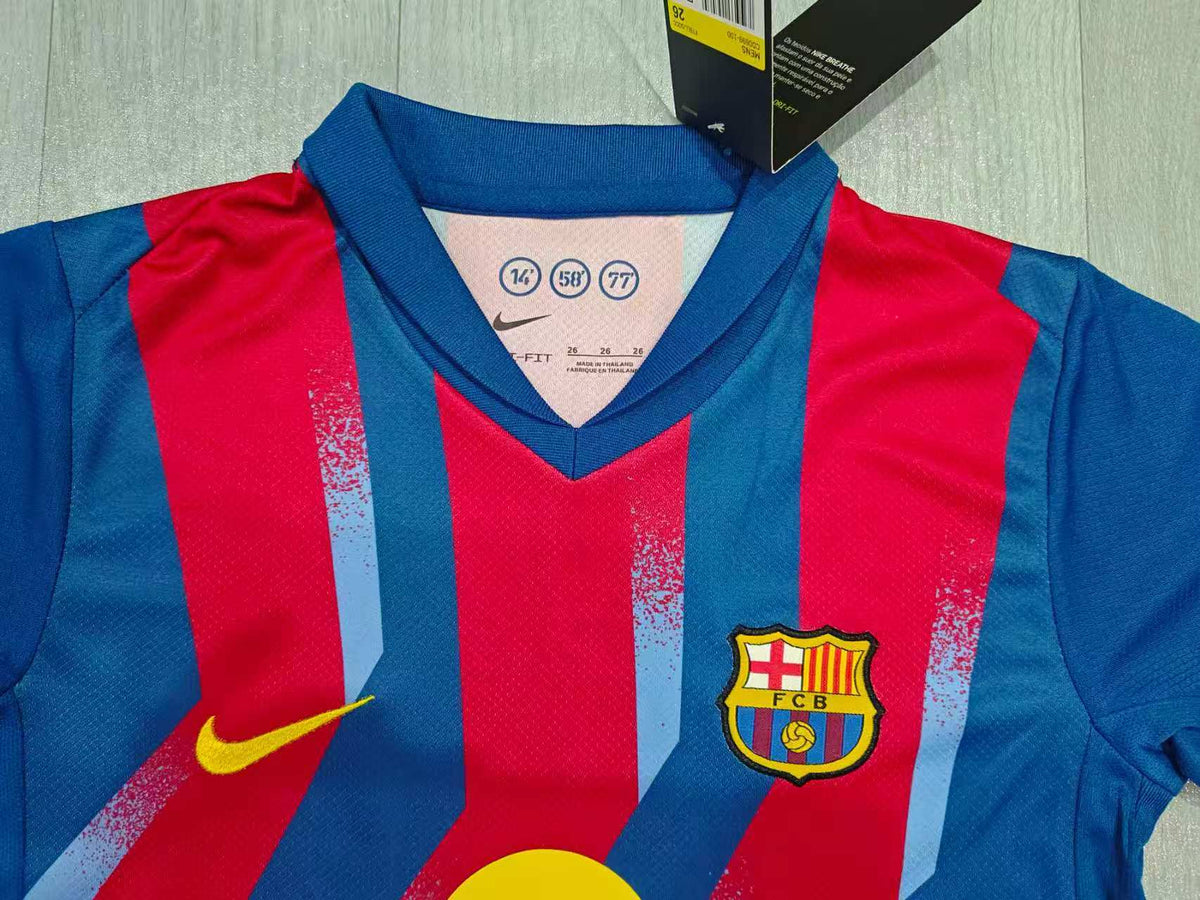 KIDS Barcelona   Kit – Blaugrana Wave Pattern