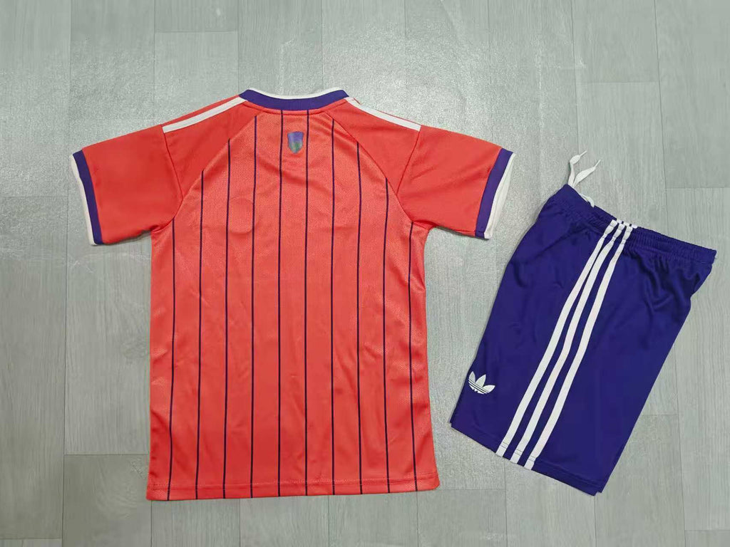 KIDS Chinese Taipei  Retro Kit – Red/Blue Pinstripe