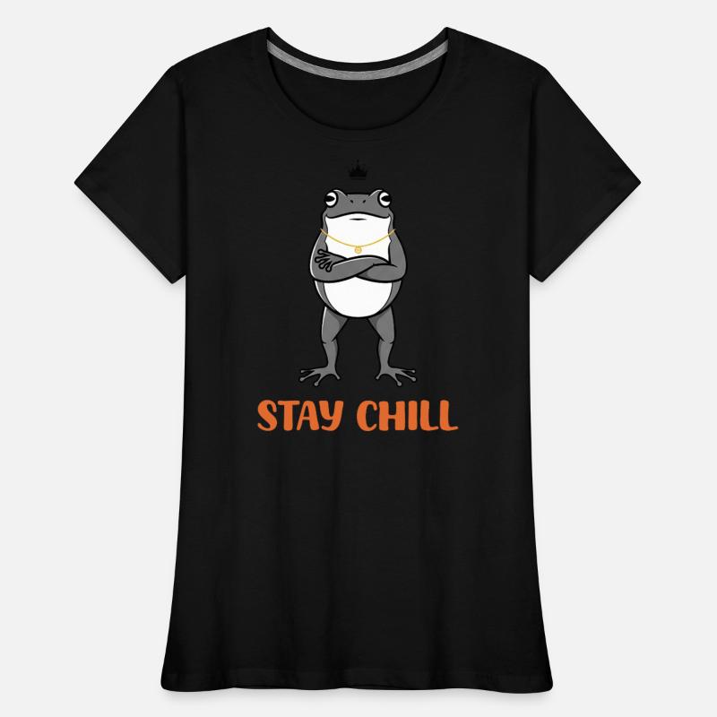 Chill Frog with Crossed Arms Design