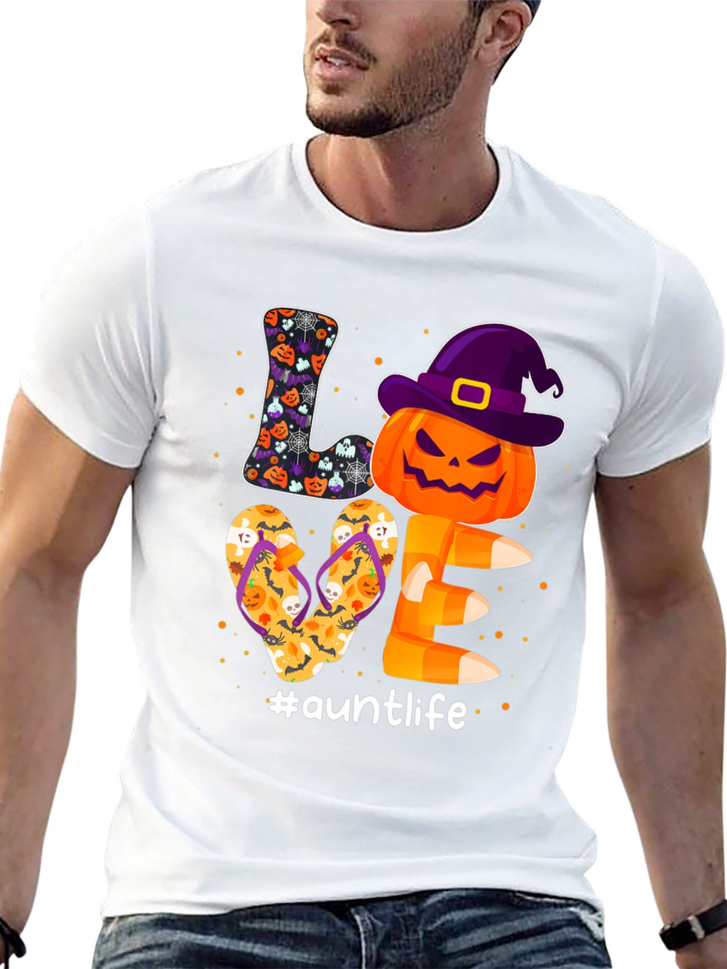 Auntlife Halloween Love T-Shirt