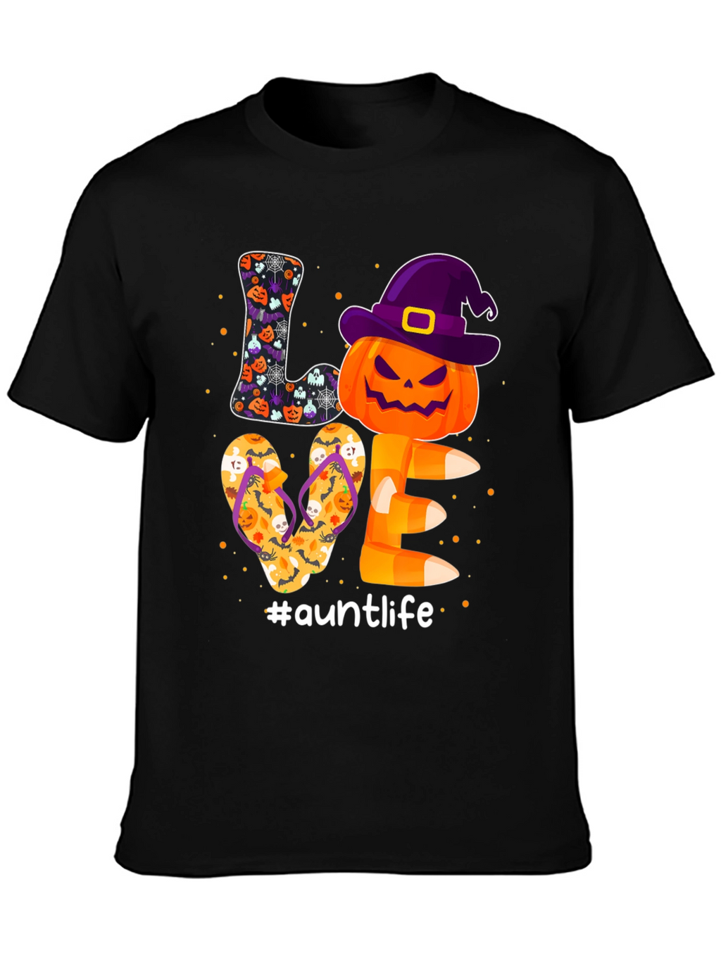 Auntlife Halloween Love T-Shirt