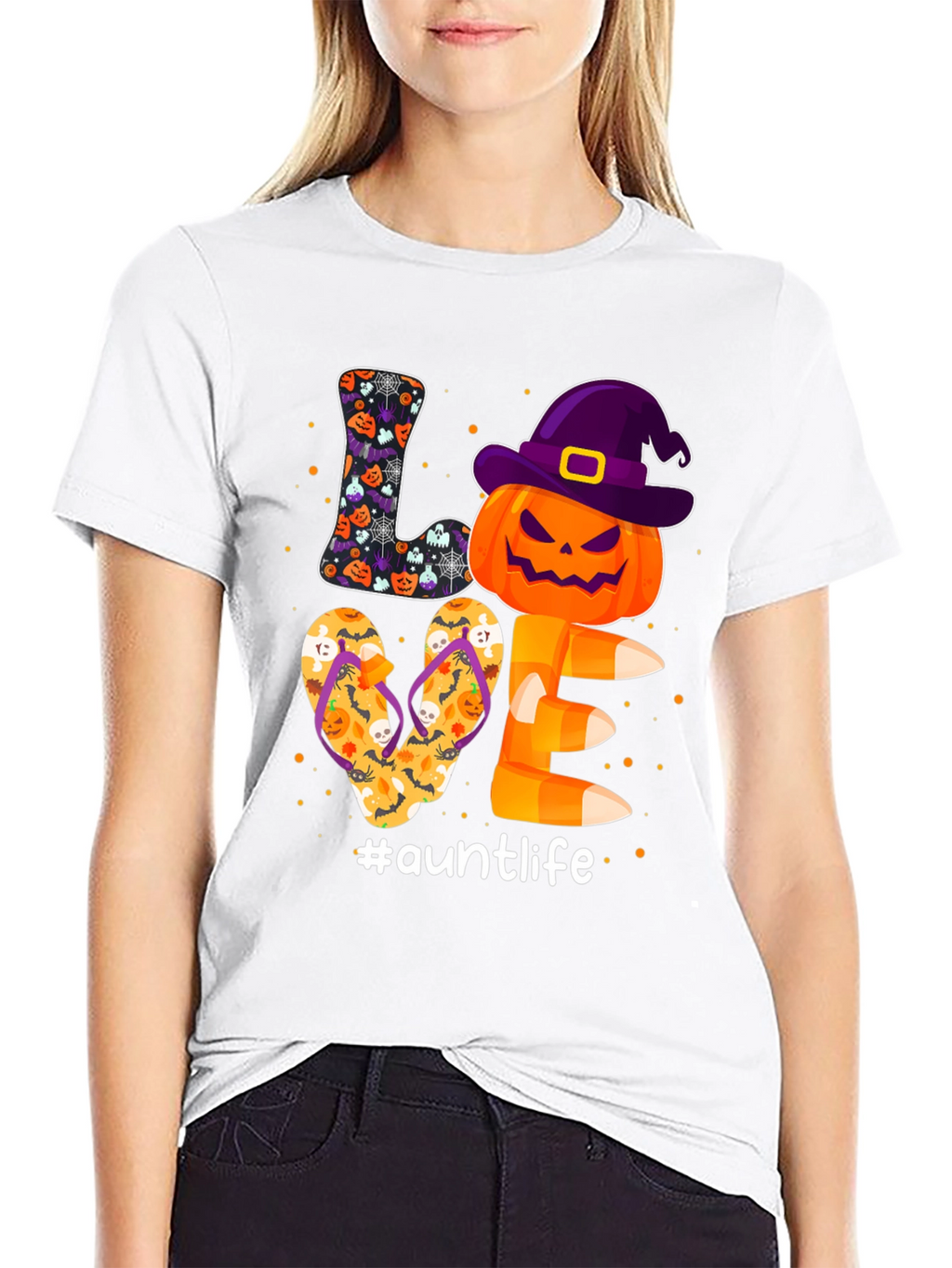 Auntlife Halloween Love T-Shirt