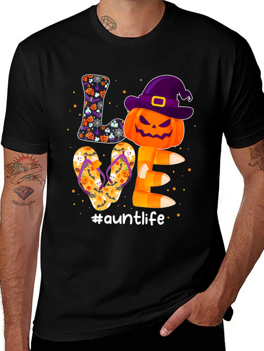 Auntlife Halloween Love T-Shirt
