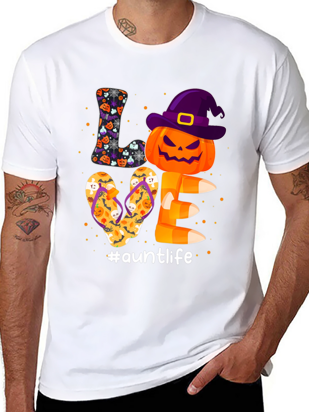 Auntlife Halloween Love T-Shirt