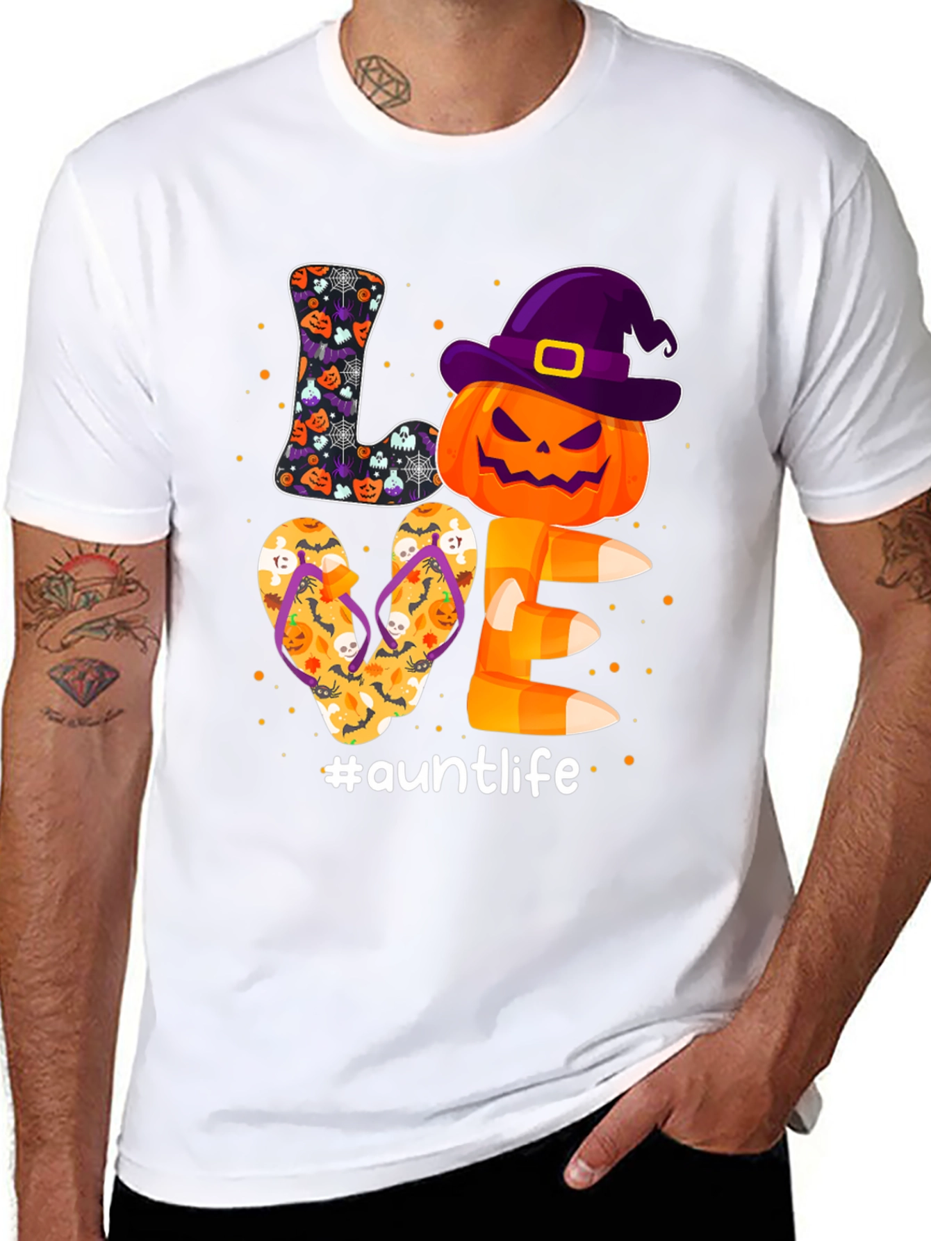 Auntlife Halloween Love T-Shirt
